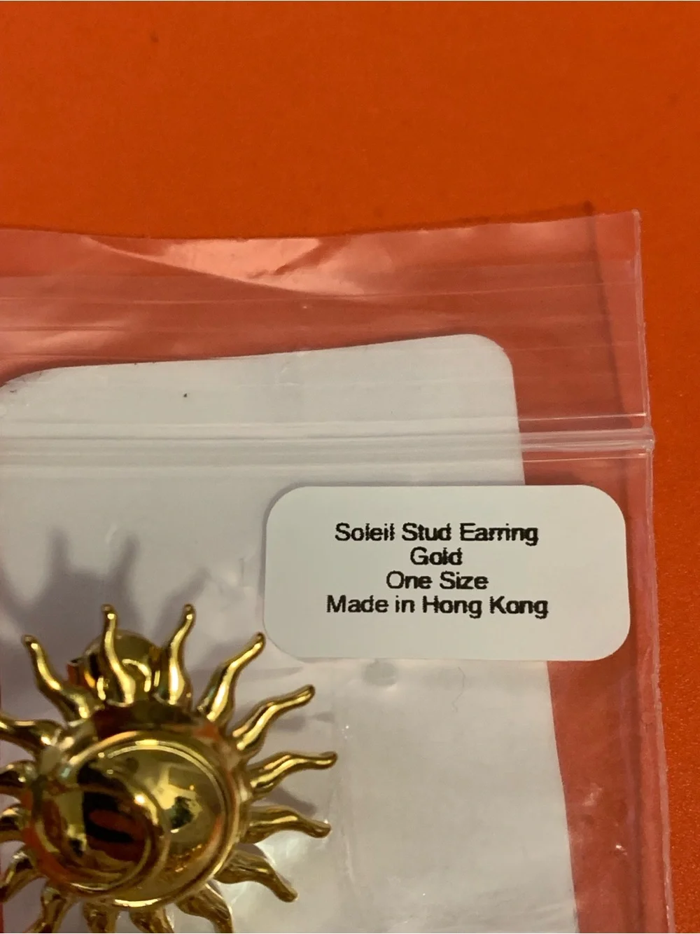 SHASHI Soleil Stud Earring in Gold